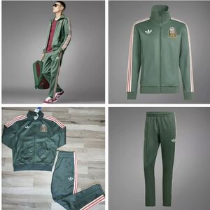 adidas Originals Men's Mexico Beckenbauer Track Suit (Jacket & Pant) Size Medium